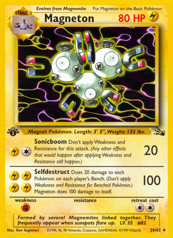Magneton (26/62) [Fossil 1st Edition] | Exor Games Bridgewater