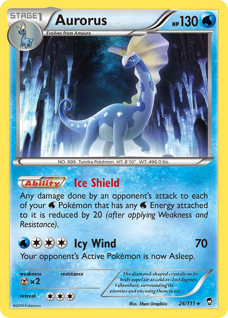 Aurorus (26/111) [XY: Furious Fists] | Exor Games Bridgewater