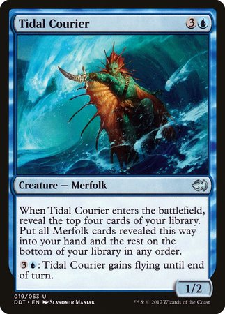Tidal Courier [Duel Decks: Merfolk vs. Goblins] | Exor Games Bridgewater