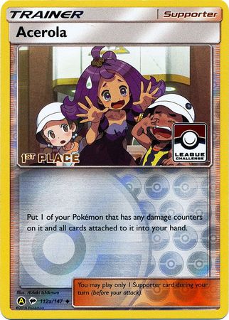 Acerola (112a/147) (League Promo 1st Place) [Sun & Moon: Burning Shadows] | Exor Games Bridgewater