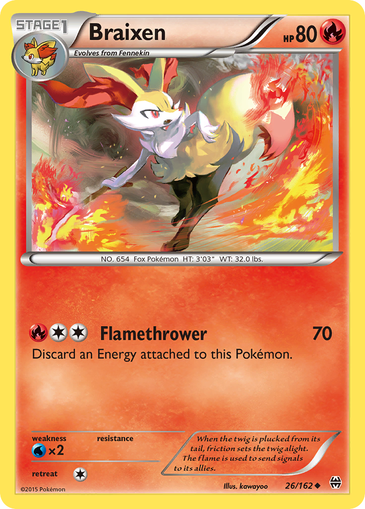 Braixen (26/162) [XY: BREAKthrough] | Exor Games Bridgewater