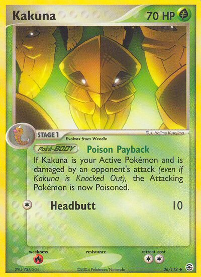 Kakuna (36/112) [EX: FireRed & LeafGreen] | Exor Games Bridgewater