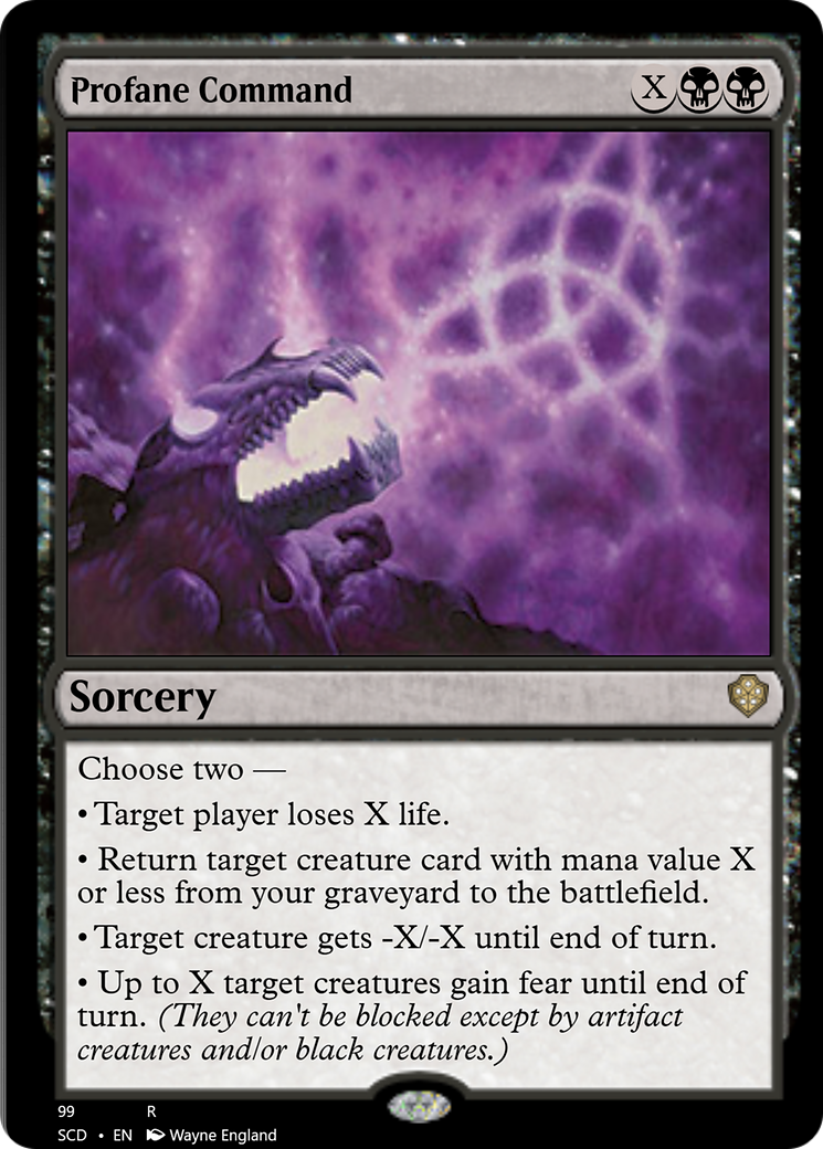 Profane Command [Starter Commander Decks] | Exor Games Bridgewater