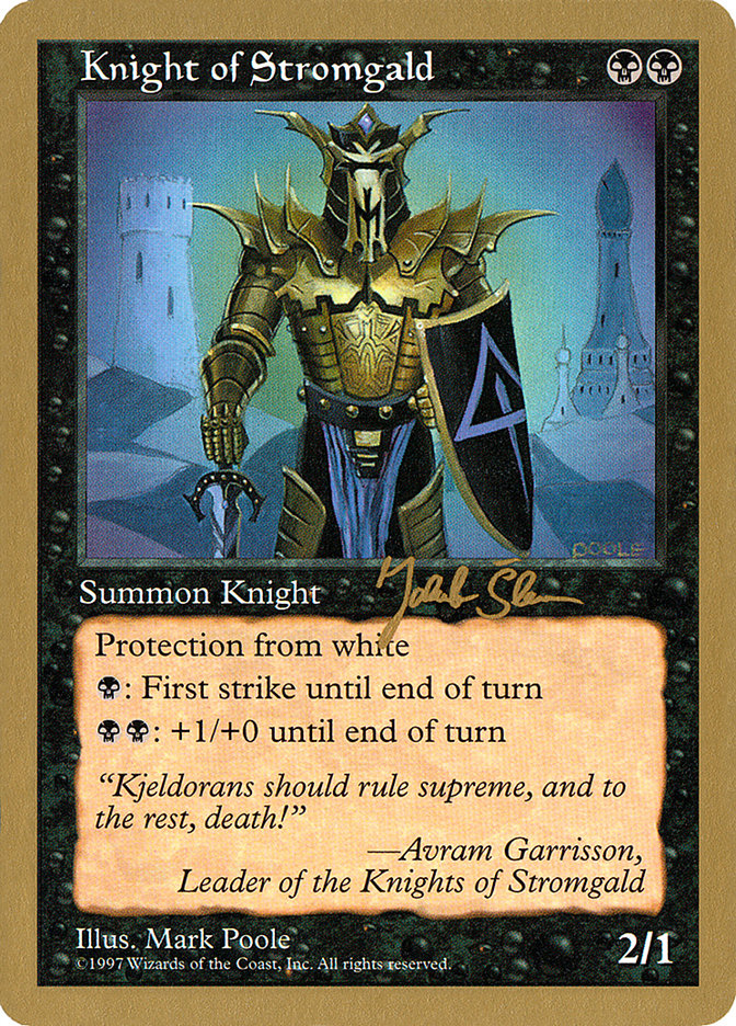 Knight of Stromgald (Jakub Slemr) [World Championship Decks 1997] | Exor Games Bridgewater