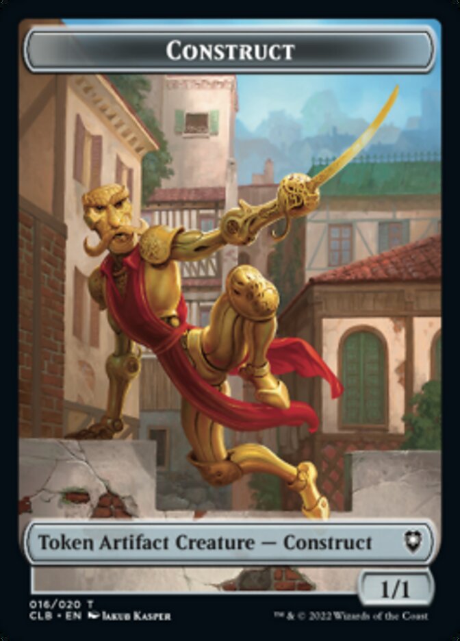 Treasure // Construct Double-sided Token [Commander Legends: Battle for Baldur's Gate Tokens] | Exor Games Bridgewater