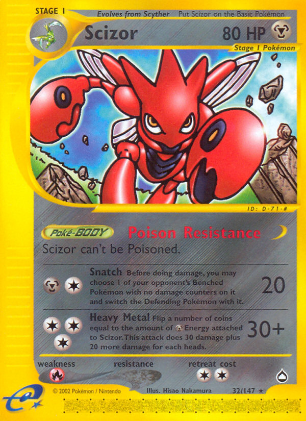 Scizor (32/147) [Aquapolis] | Exor Games Bridgewater