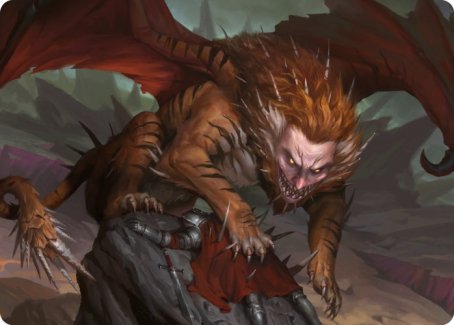 Manticore Art Card [Dungeons & Dragons: Adventures in the Forgotten Realms Art Series] | Exor Games Bridgewater