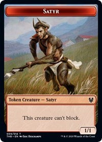 Satyr // Nightmare Double-sided Token [Theros Beyond Death Tokens] | Exor Games Bridgewater