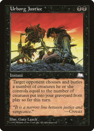 Urborg Justice [Weatherlight] | Exor Games Bridgewater