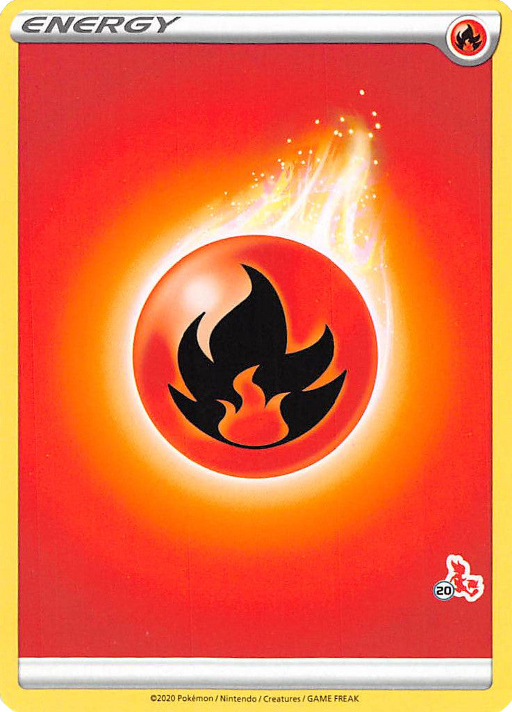 Fire Energy (Cinderace Stamp #20) [Battle Academy 2022] | Exor Games Bridgewater