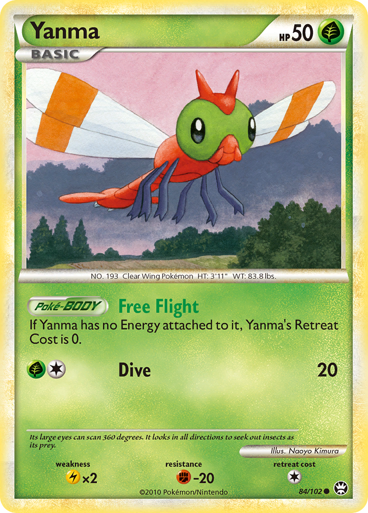 Yanma (84/102) [HeartGold & SoulSilver: Triumphant] | Exor Games Bridgewater