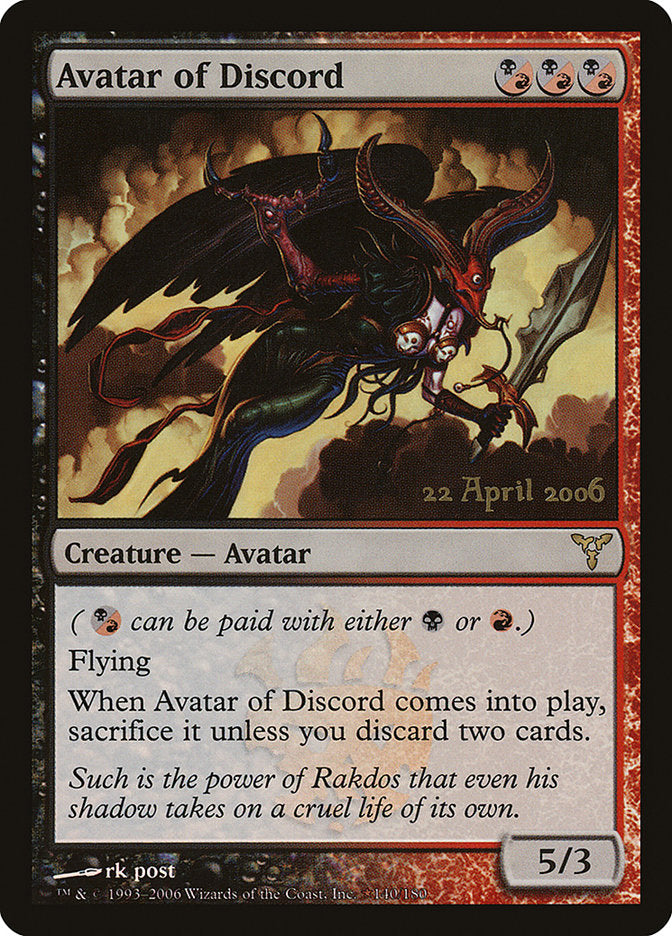 Avatar of Discord [Dissension Promos] | Exor Games Bridgewater