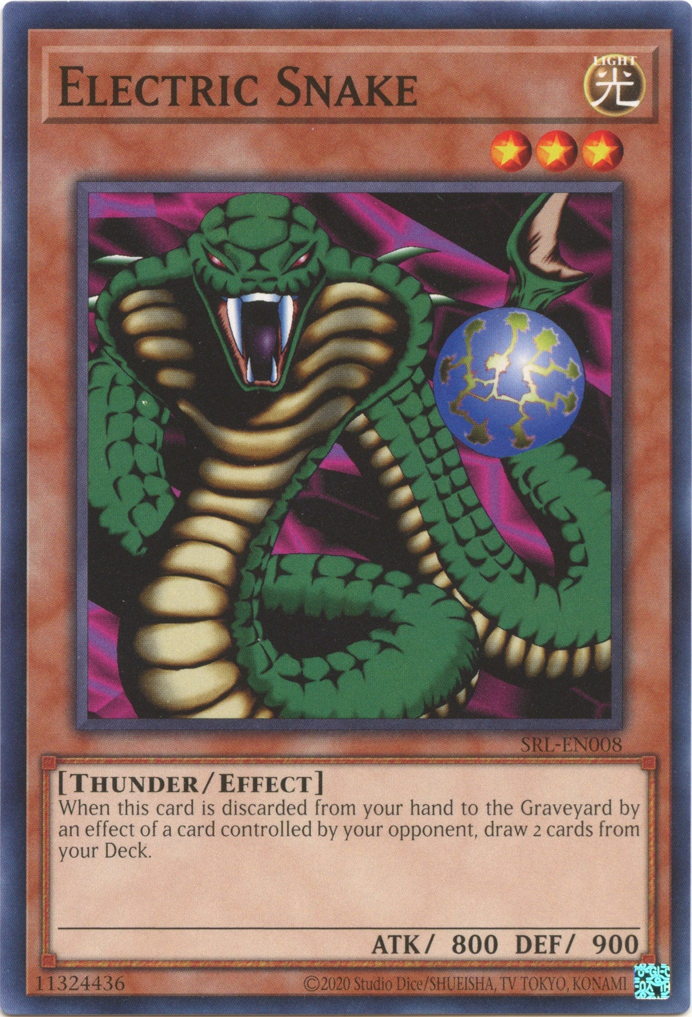 Electric Snake (25th Anniversary) [SRL-EN008] Common | Exor Games Bridgewater