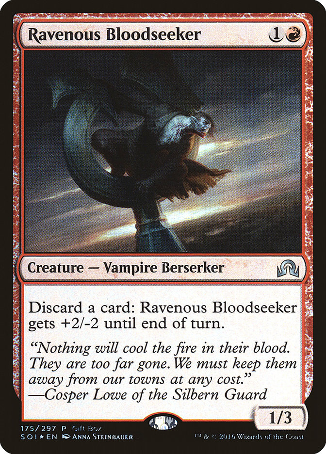 Ravenous Bloodseeker (Gift Box) [Shadows over Innistrad Promos] | Exor Games Bridgewater