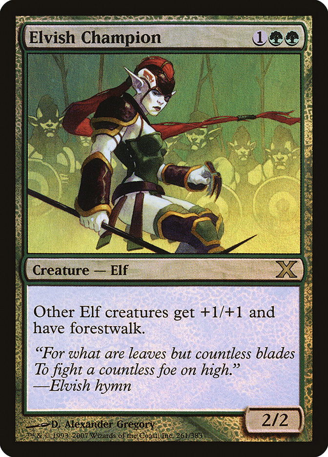 Elvish Champion (Premium Foil) [Tenth Edition] | Exor Games Bridgewater