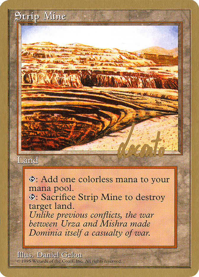 Strip Mine (Michael Loconto) [Pro Tour Collector Set] | Exor Games Bridgewater