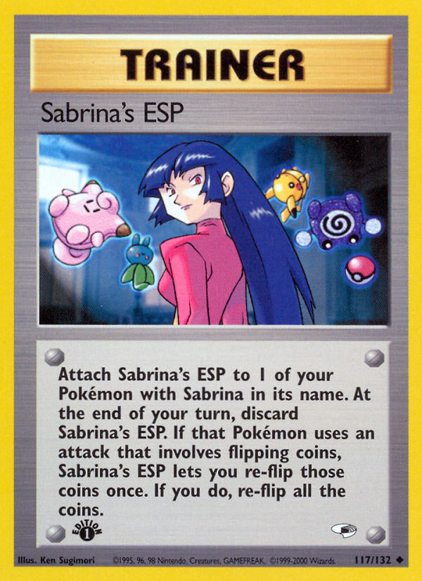 Sabrina's ESP (117/132) [Gym Heroes 1st Edition] | Exor Games Bridgewater