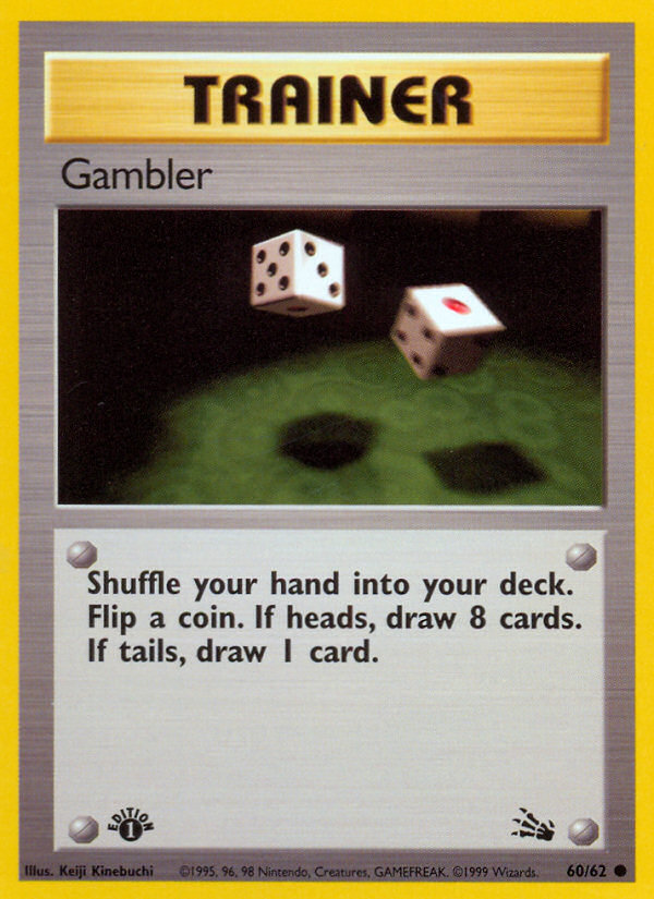 Gambler (60/62) [Fossil 1st Edition] | Exor Games Bridgewater