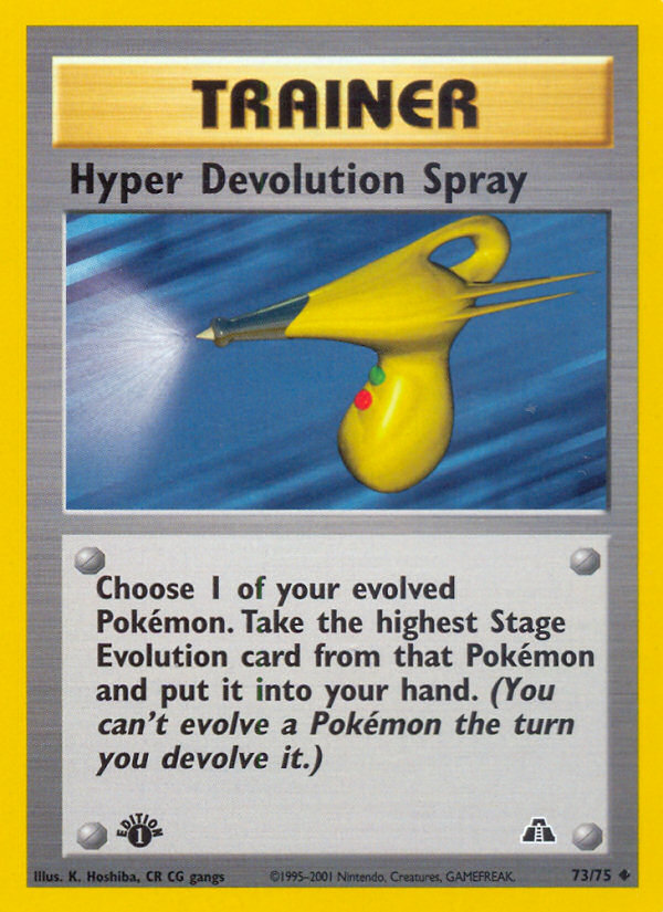 Hyper Devolution Spray (73/75) [Neo Discovery 1st Edition] | Exor Games Bridgewater