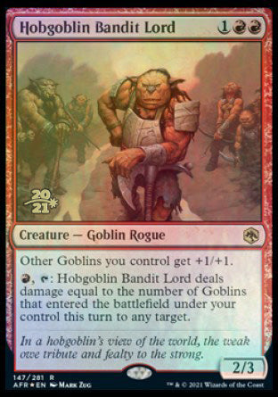 Hobgoblin Bandit Lord [Dungeons & Dragons: Adventures in the Forgotten Realms Prerelease Promos] | Exor Games Bridgewater