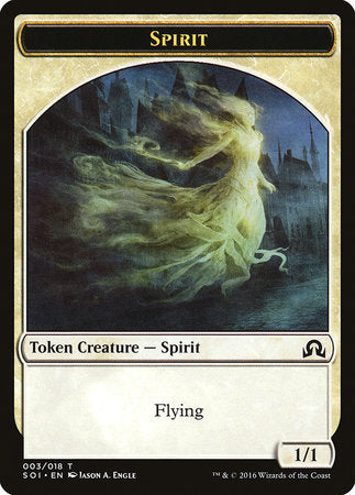 Spirit Token [Shadows over Innistrad Tokens] | Exor Games Bridgewater