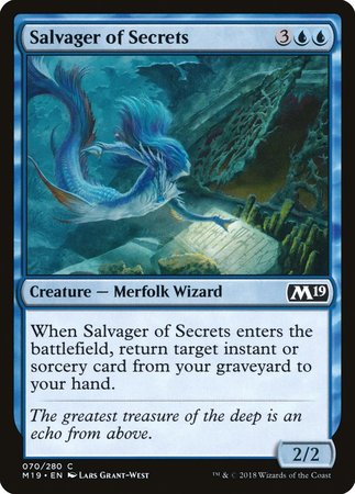 Salvager of Secrets [Core Set 2019] | Exor Games Bridgewater