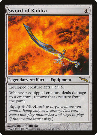 Sword of Kaldra [Mirrodin] | Exor Games Bridgewater