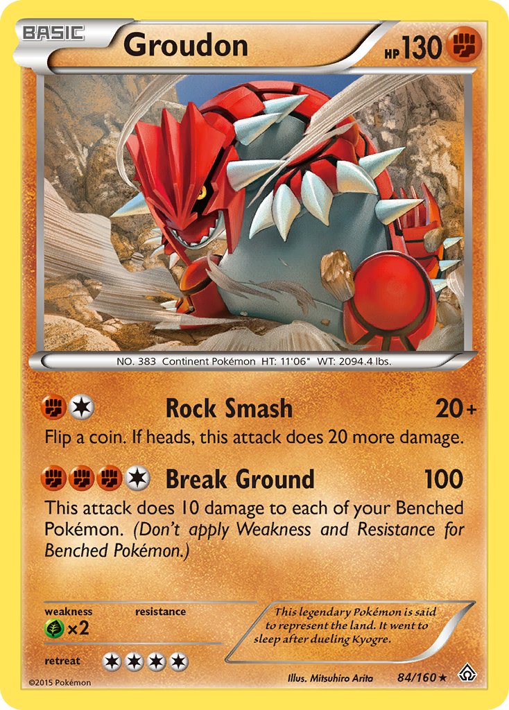 Groudon (84/160) (Theme Deck Exclusive) [XY: Primal Clash] | Exor Games Bridgewater