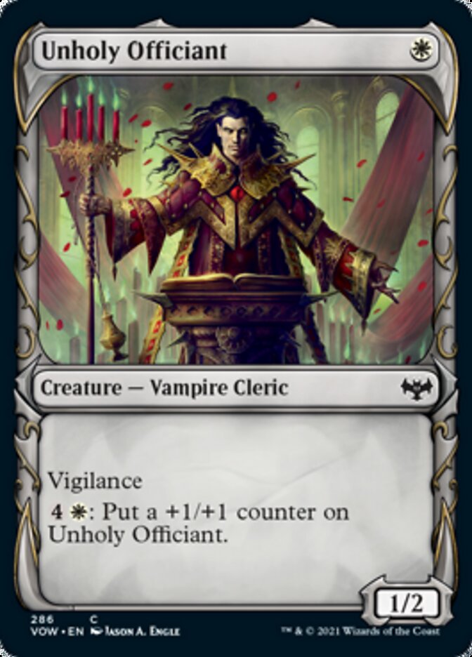 Unholy Officiant (Showcase Fang Frame) [Innistrad: Crimson Vow] | Exor Games Bridgewater