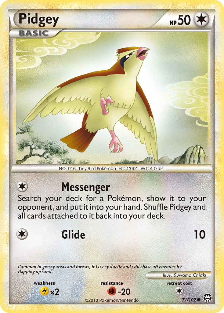 Pidgey (71/102) [HeartGold & SoulSilver: Triumphant] | Exor Games Bridgewater