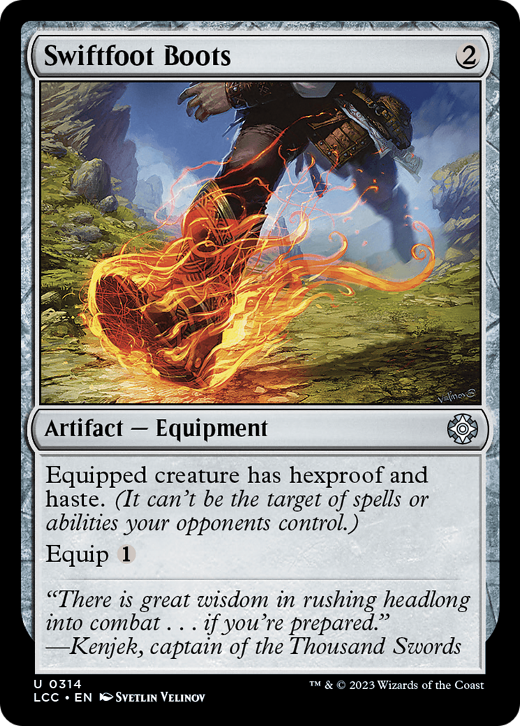 Swiftfoot Boots [The Lost Caverns of Ixalan Commander] | Exor Games Bridgewater