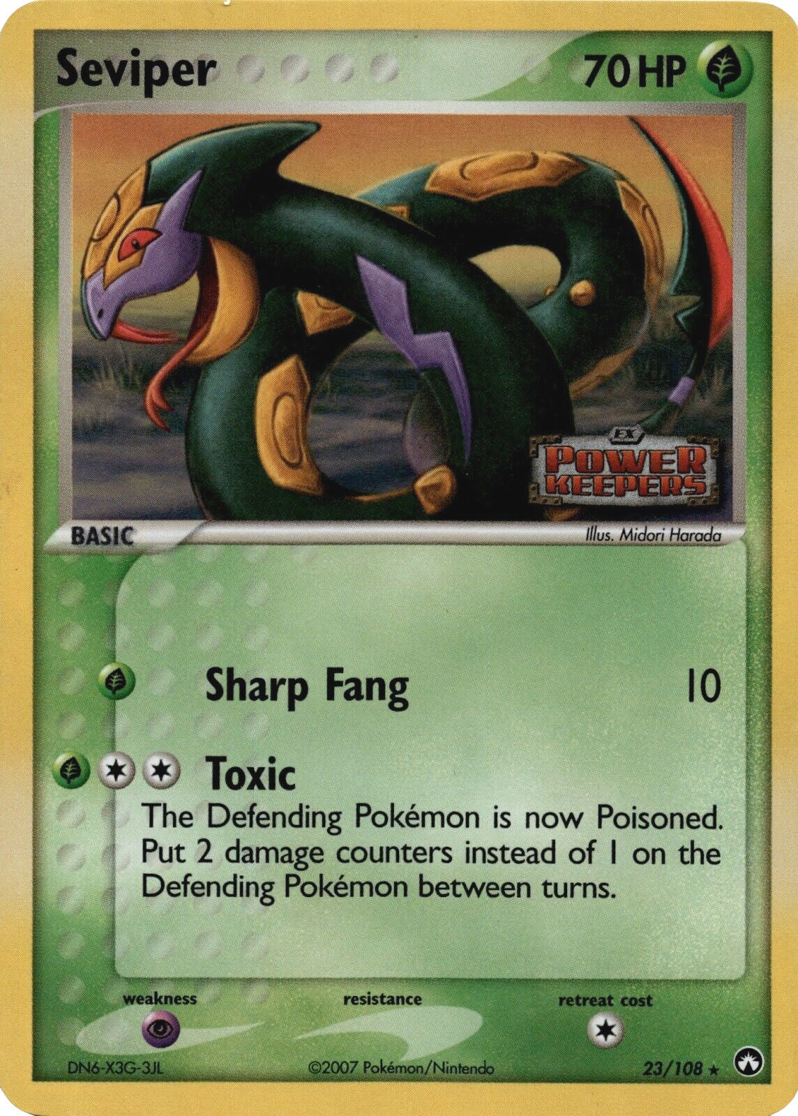 Seviper (23/108) (Stamped) [EX: Power Keepers] | Exor Games Bridgewater