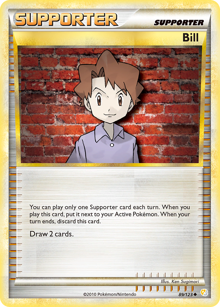 Bill (89/123) [HeartGold & SoulSilver: Base Set] | Exor Games Bridgewater