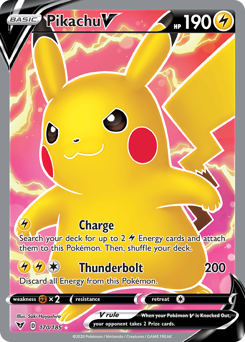 Pikachu V (170/185) [Sword & Shield: Vivid Voltage] | Exor Games Bridgewater