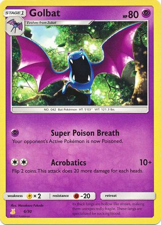 Golbat (6/30) [Sun & Moon: Trainer Kit - Alolan Raichu] | Exor Games Bridgewater