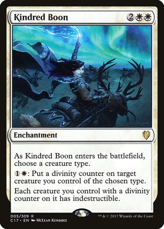 Kindred Boon [Commander 2017] | Exor Games Bridgewater