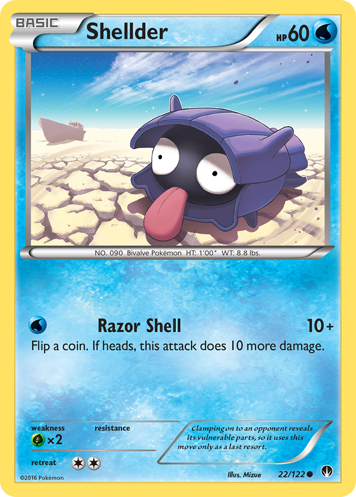 Shellder (22/122) [XY: BREAKpoint] | Exor Games Bridgewater