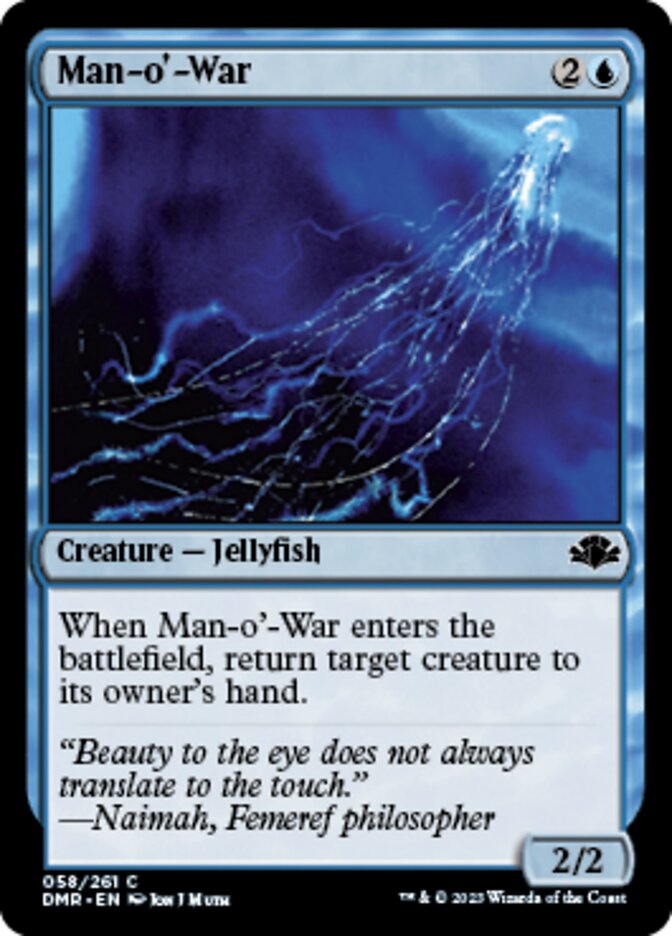 Man-o'-War [Dominaria Remastered] | Exor Games Bridgewater