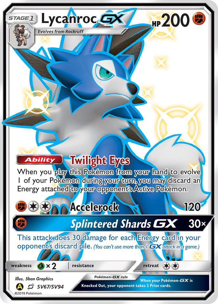 Lycanroc GX (SV67/SV94) [Sun & Moon: Hidden Fates - Shiny Vault] | Exor Games Bridgewater