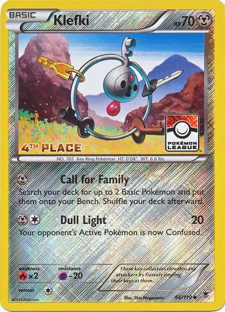 Klefki (66/119) (League Promo 4th Place) [XY: Phantom Forces] | Exor Games Bridgewater