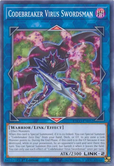 Codebreaker Virus Swordsman [ETCO-EN052] Common | Exor Games Bridgewater