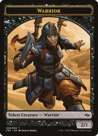 Warrior Token [Fate Reforged Tokens] | Exor Games Bridgewater