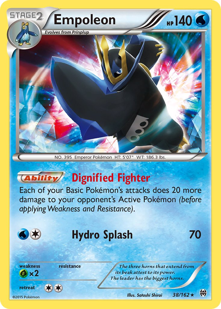 Empoleon (38/162) (Battle Arena Deck Exclusive) (Theme Deck Exclusive) [XY: BREAKthrough] | Exor Games Bridgewater