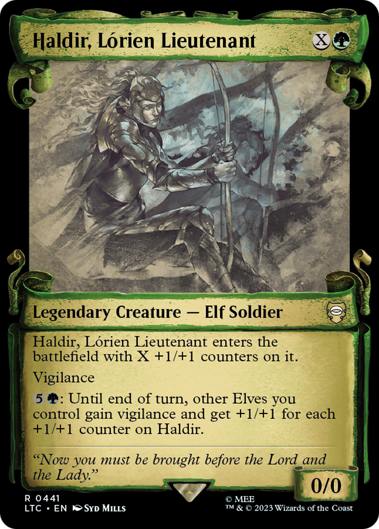 Haldir, Lorien Lieutenant [The Lord of the Rings: Tales of Middle-Earth Commander Showcase Scrolls] | Exor Games Bridgewater