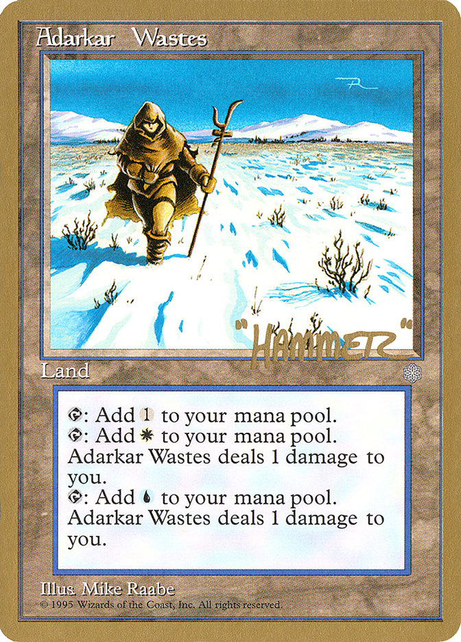 Adarkar Wastes (Shawn "Hammer" Regnier) [Pro Tour Collector Set] | Exor Games Bridgewater