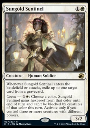 Sungold Sentinel (Promo Pack) [Innistrad: Midnight Hunt Promos] | Exor Games Bridgewater