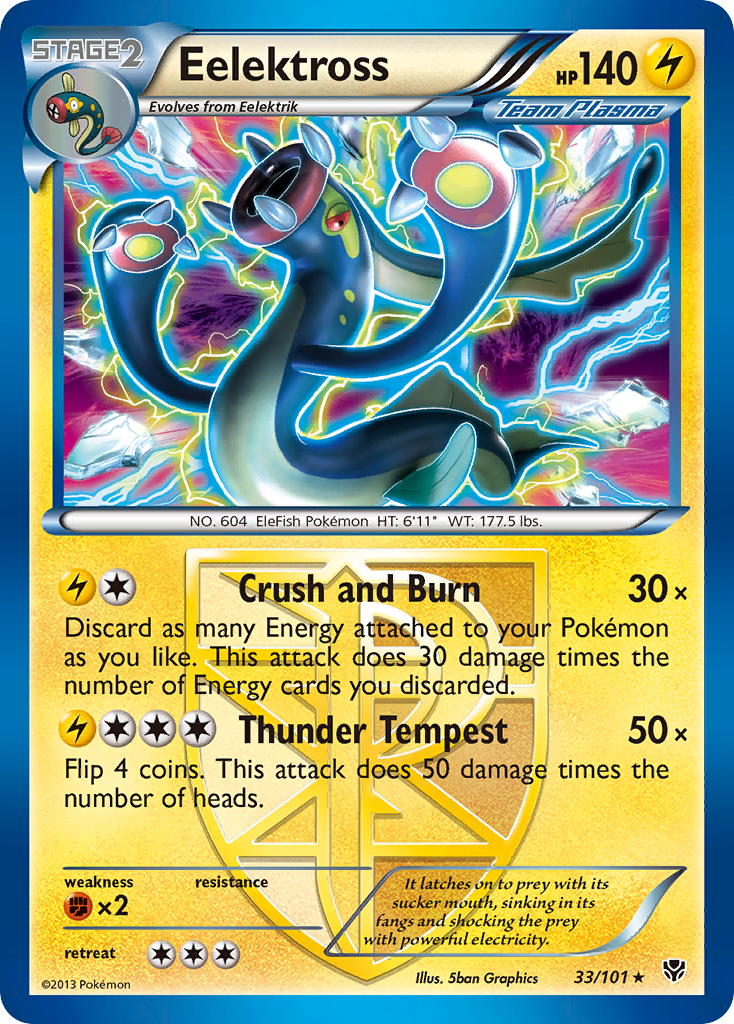 Eelektross (33/101) [Black & White: Plasma Blast] | Exor Games Bridgewater