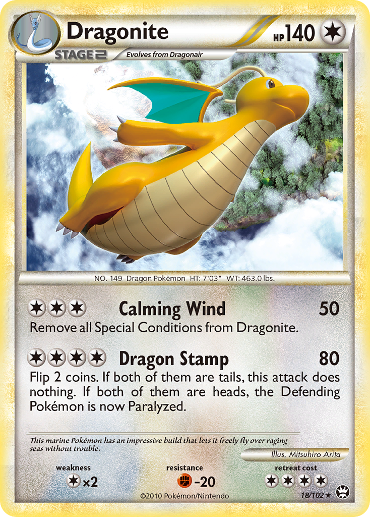 Dragonite (18/102) [HeartGold & SoulSilver: Triumphant] | Exor Games Bridgewater