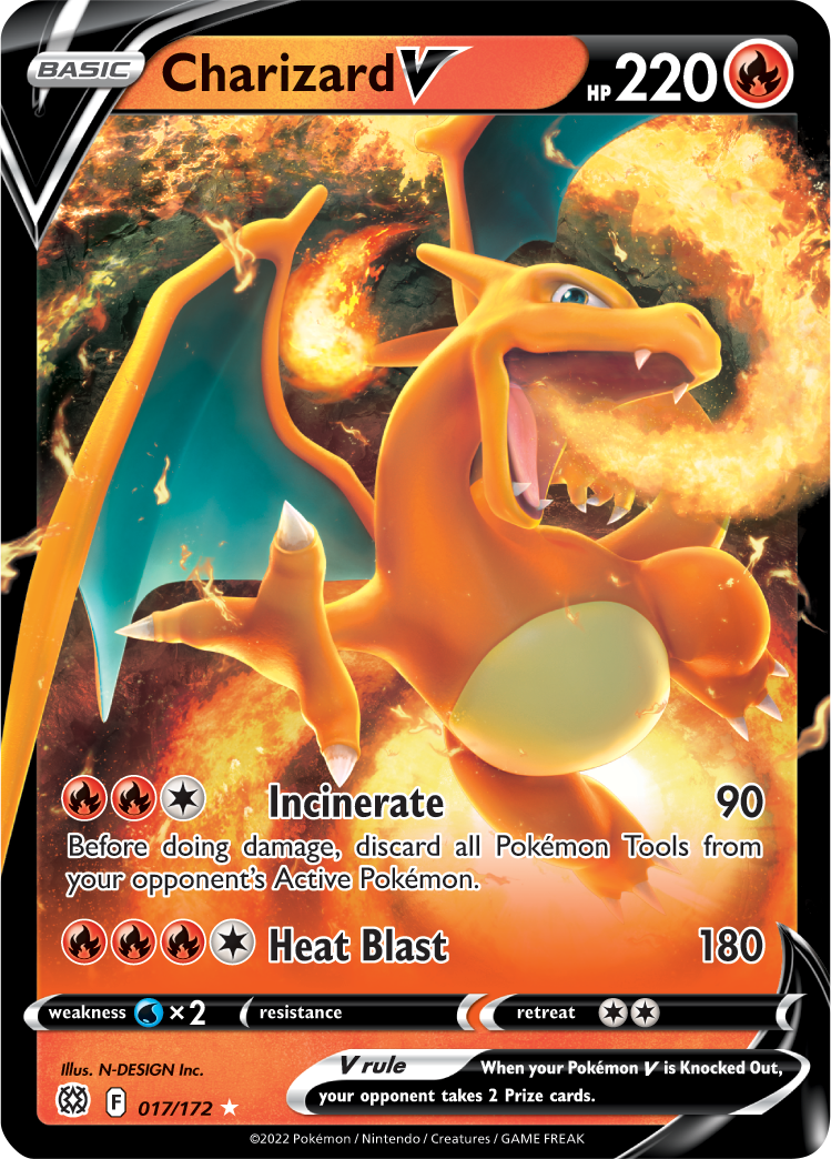 Charizard V (017/172) [Sword & Shield: Brilliant Stars] | Exor Games Bridgewater