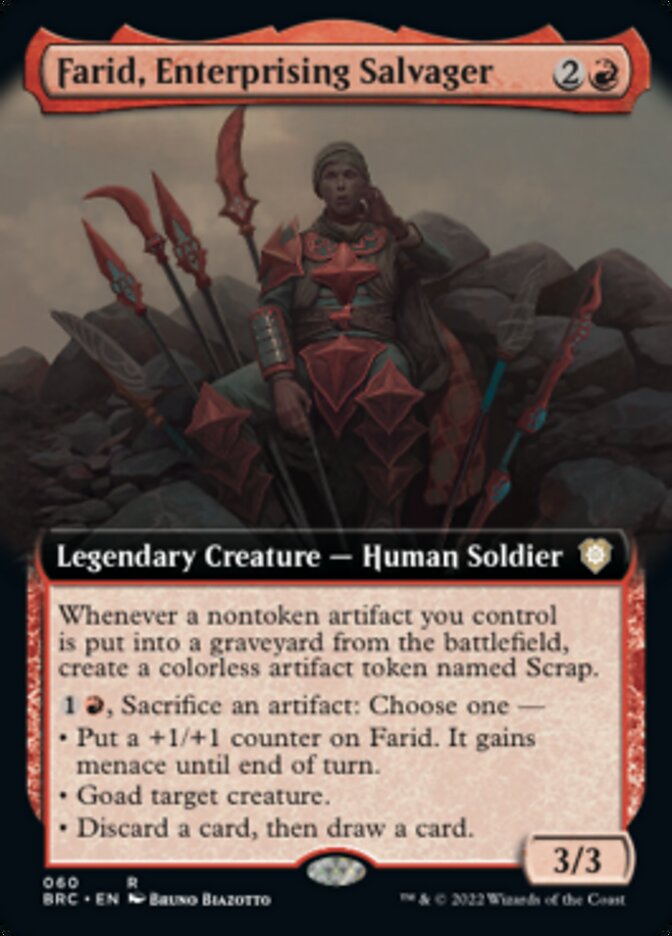 Farid, Enterprising Salvager (Extended Art) [The Brothers' War Commander] | Exor Games Bridgewater